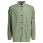 STONE ISLAND chemise en coton homme verte