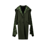 THE ATTICO manteau en laine femme vert