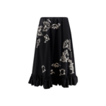 DRIES VAN NOTEN jupe midi femme noire