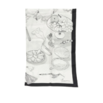 JACQUEMUS foulard en soie femme blanc