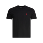 AMI PARIS t-shirt en coton homme noir