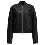 MAX MARA SPORTMAX veste en cuir femme noir