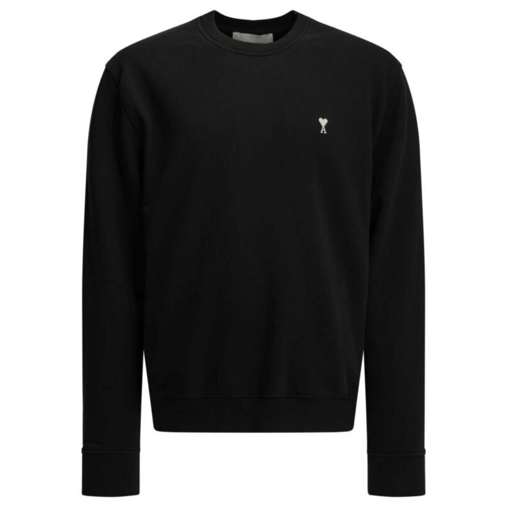 Sans titre (1000 x 1000 px) - 2026-08-03T194201.770 AMI PARIS sweat-shirt en coton homme noir – Image 1