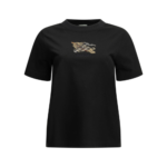 BURBERRY t-shirt en coton femme noir