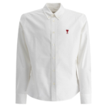 AMI PARIS chemise en coton homme blanc