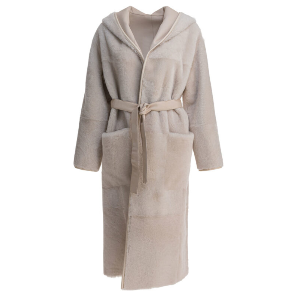 Sans titre (1000 x 1000 px) - 2026-08-03T221543.443 BLANCHA veste longue femme beige – Image 1