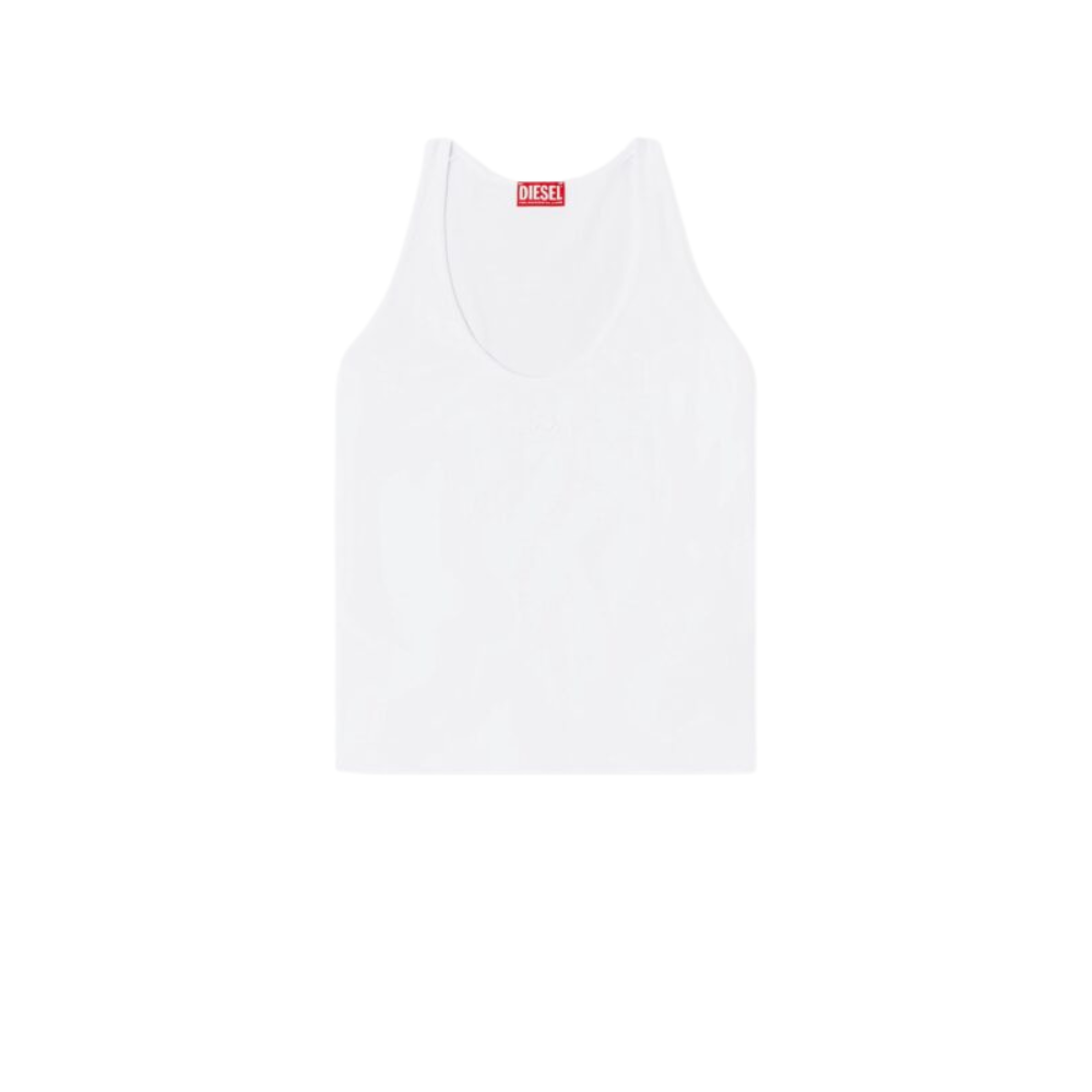 Sans titre (1000 x 1000 px) - 2026-08-07T220220.032 DIESEL débardeur en coton femme blanc – Image 1