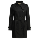 BURBERRY trench-coat en coton femme noir