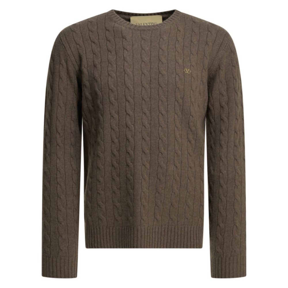 Sans titre (1000 x 1000 px) (72) VALENTINO pull en cachemire homme marron – Image 1