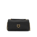 PINKO sac bandoulière en cuir femme noir