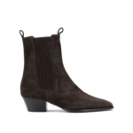 AEYDE bottines en daim femme marron