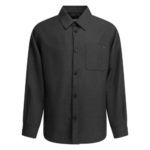 VALENTINO surchemise en laine homme grise