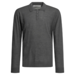 GOLDEN GOOSE polo en laine homme gris