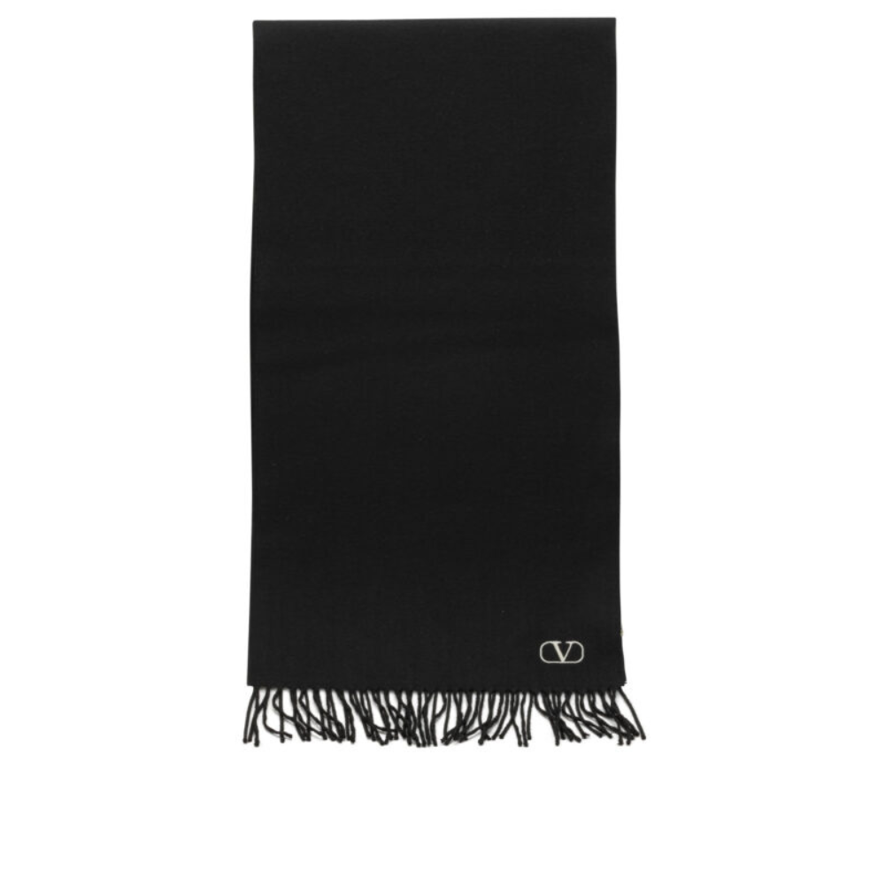 Sans titre (1000 x 1000 px) (77) VALENTINO GARAVANI écharpe en laine homme noire – Image 1