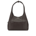 LE TANNEUR sac porté épaule en cuir femme noir