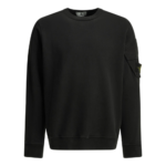 STONE ISLAND sweatshirt en coton homme noir