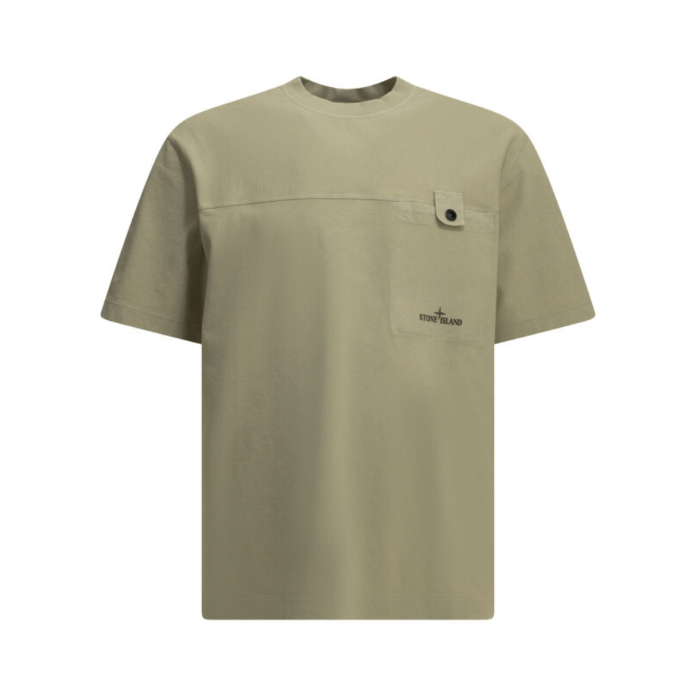 Sans titre (1000 x 1000 px) (79) STONE ISLAND t-shirt homme vert – Image 1