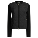 BURBERRY veste en nylon et laine femme noire