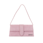 JACQUEMUS sac porté épaule en suède femme rose