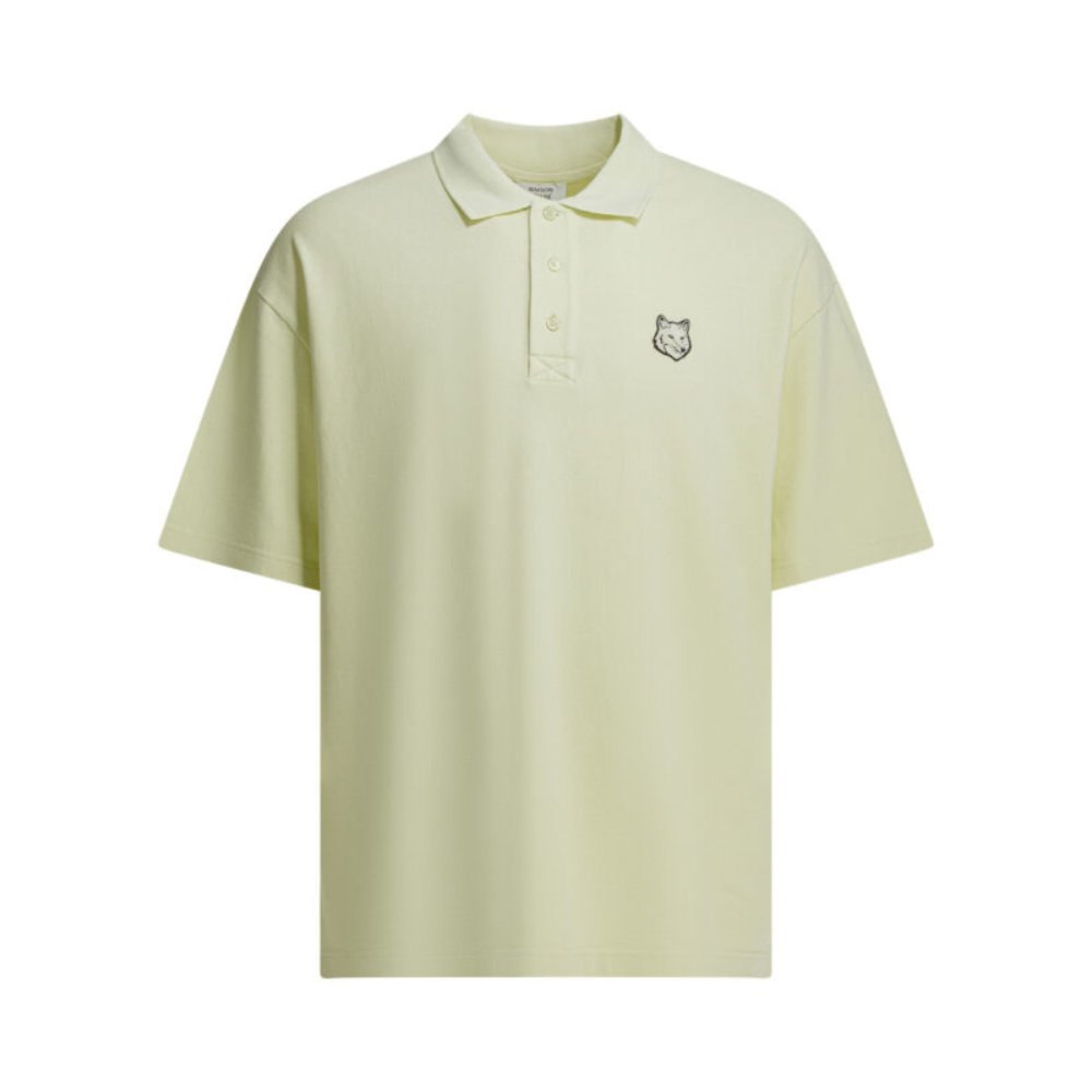 Sans titre (1000 x 1000 px) (82) MAISON KITSUNÉ polo en coton homme vert – Image 1