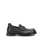 BALENCIAGA mocassins en cuir femme marron