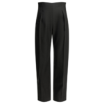 KHAITE pantalon tailleur en laine femme noir