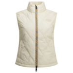 BURBERRY doudoune sans manches en nylon femme blanche