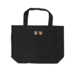 MAISON KITSUNÉ sac à main en coton homme noir