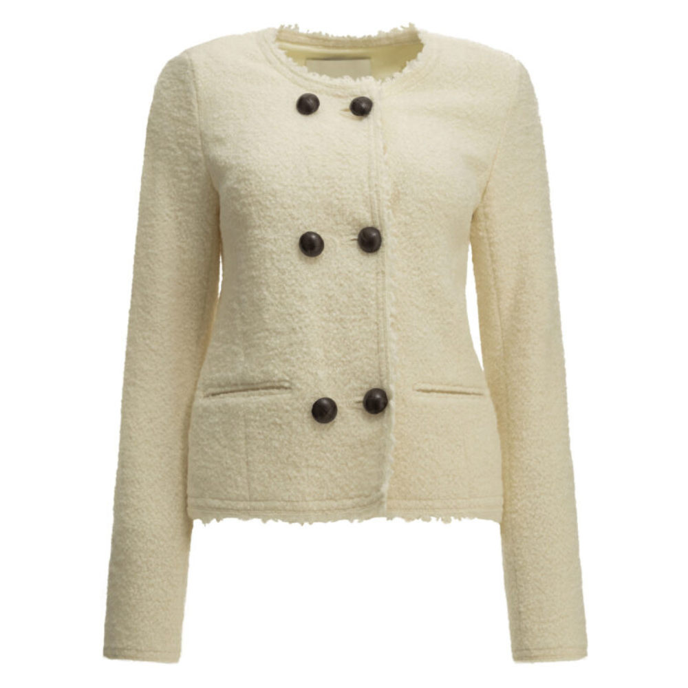 Sans titre (1000 x 1000 px) (86) ISABEL MARANT blazer femme blanc – Image 1