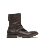 MOMA bottines en cuir femme noires
