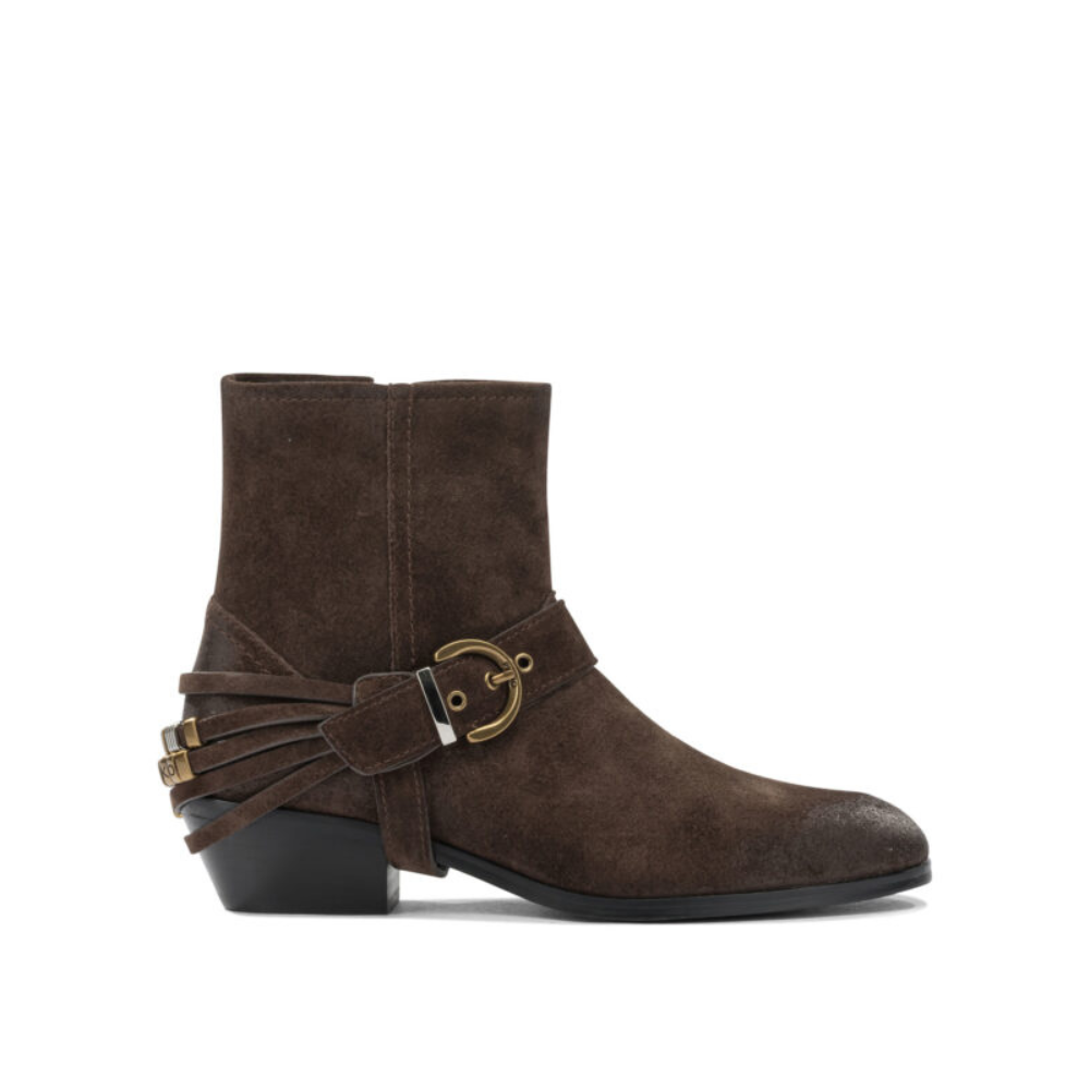 Sans titre (1000 x 1000 px) (88) PINKO bottes en daim femme marron – Image 1