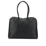 LE TANNEUR sac porté épaule en cuir femme noir
