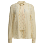 VALENTINO chemise en soie femme beige