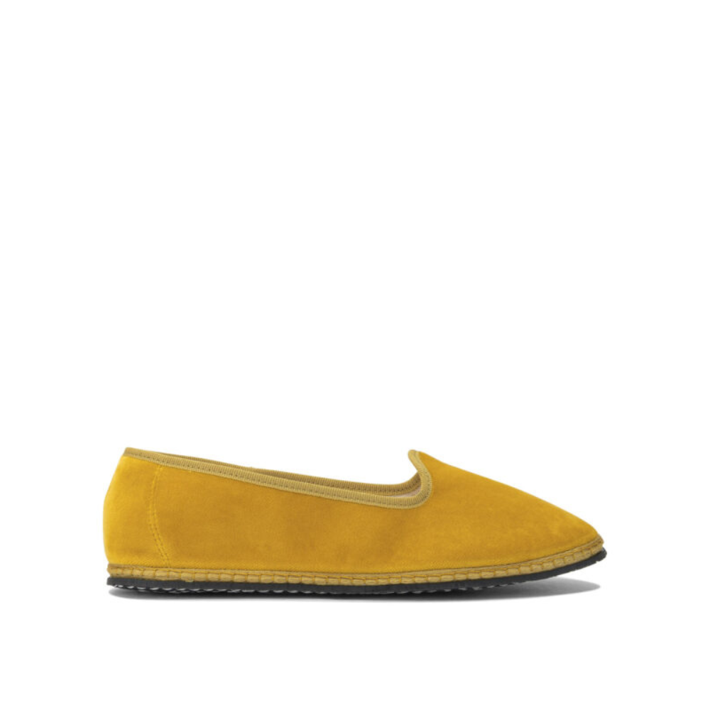 Sans titre (1000 x 1000 px) (89) VIBI VENEZIA ballerines en velours femme jaunes – Image 1