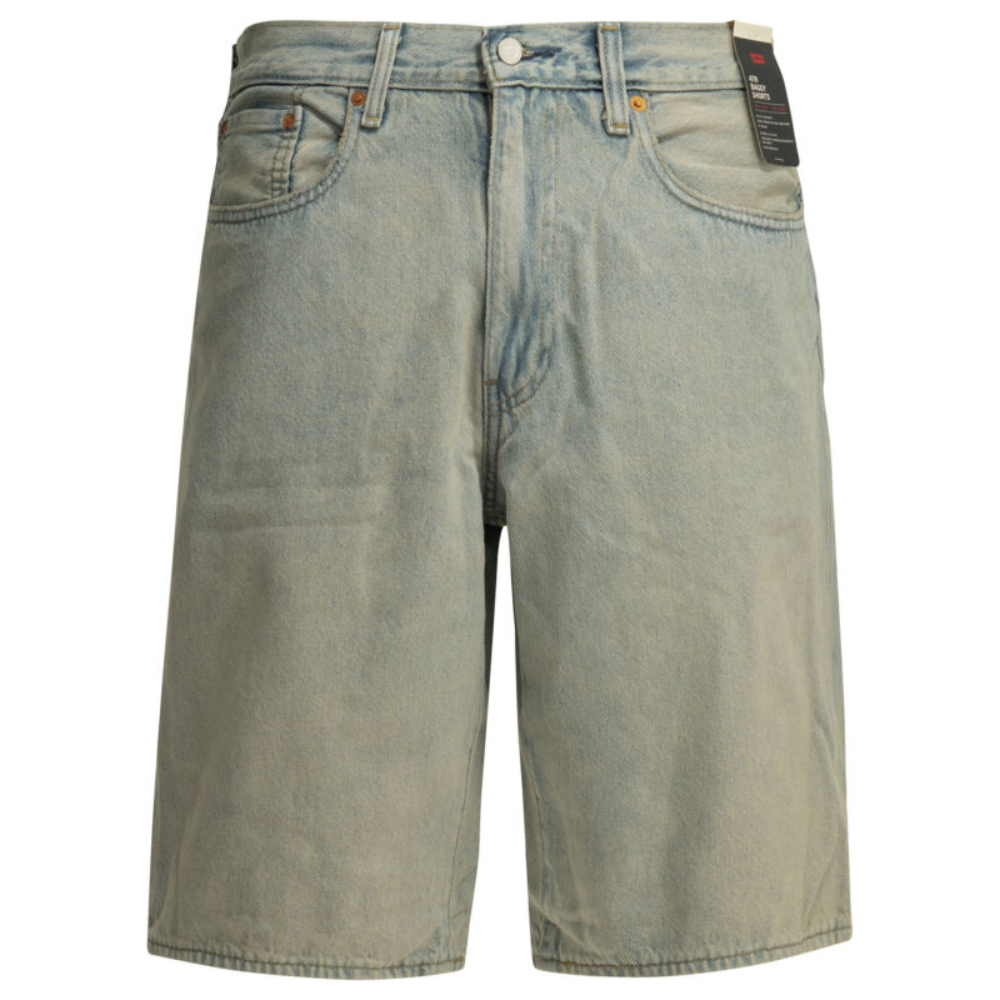 Sans titre (1000 x 1000 px) (90) LEVI'S short "478 Baggy" en jean homme bleu clair – Image 1