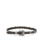 GOLDEN GOOSE ceinture en cuir femme noire