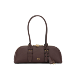 PINKO sac porté épaule en cuir femme marron