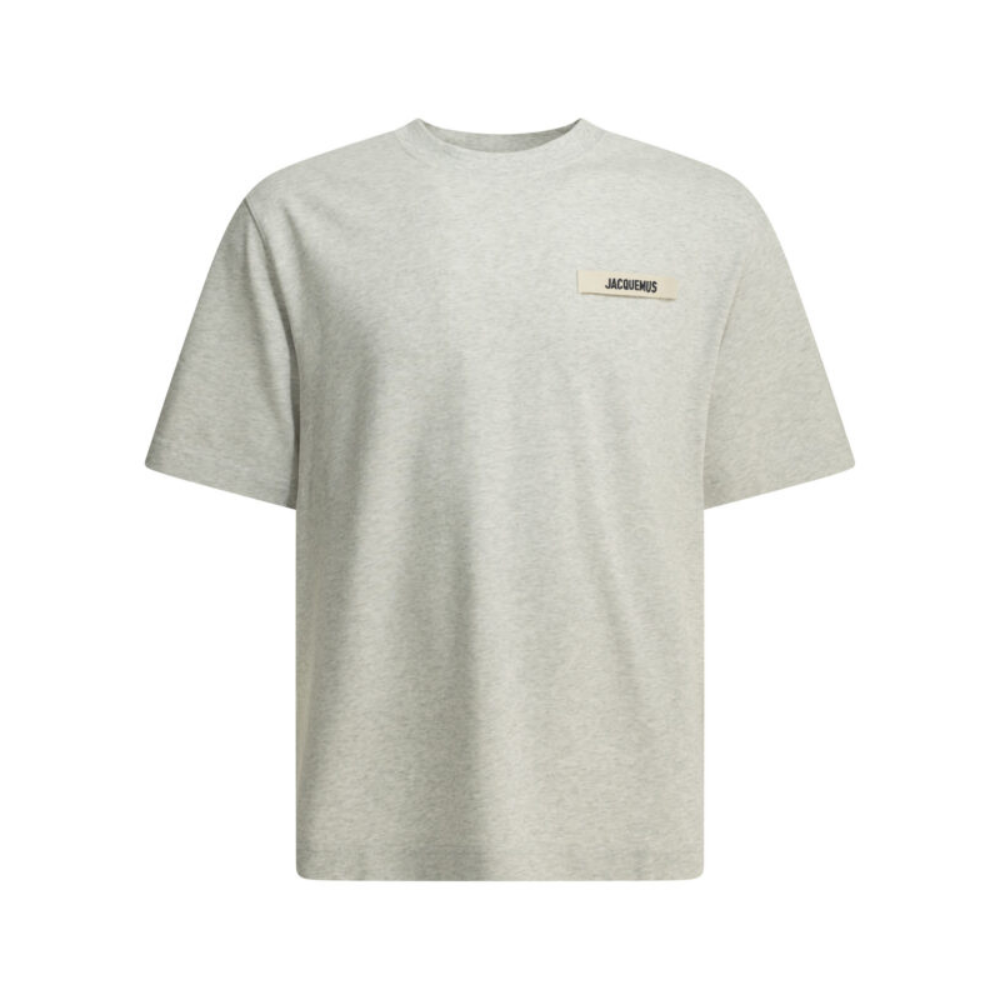 Sans titre (1000 x 1000 px) (92) JACQUEMUS t-shirt en coton homme gris – Image 1