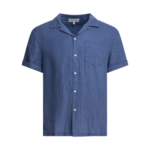 ALEX MILL chemise en lin homme bleu
