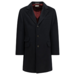 BRUNELLO CUCINELLI manteau en laine homme noir