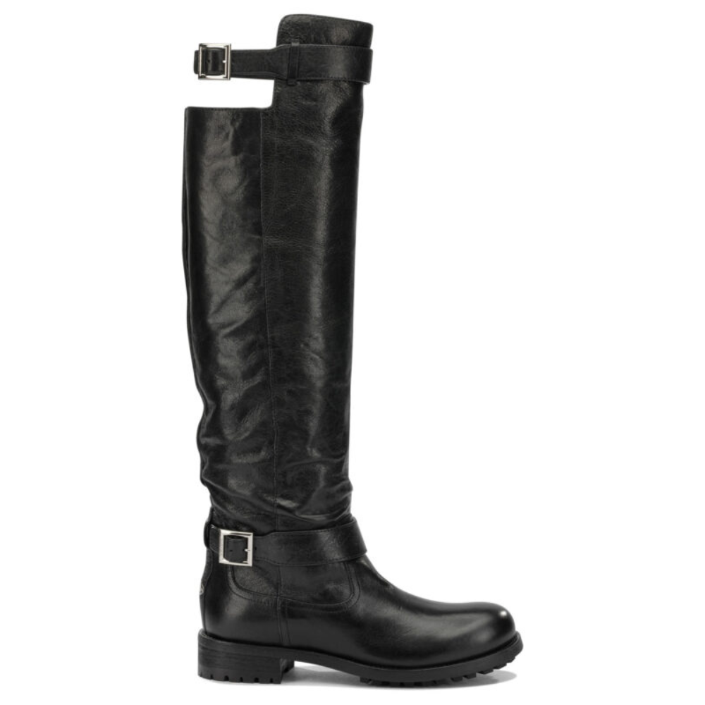 Sans titre (1000 x 1000 px) (96) JIMMY CHOO bottes en cuir femme noires – Image 1
