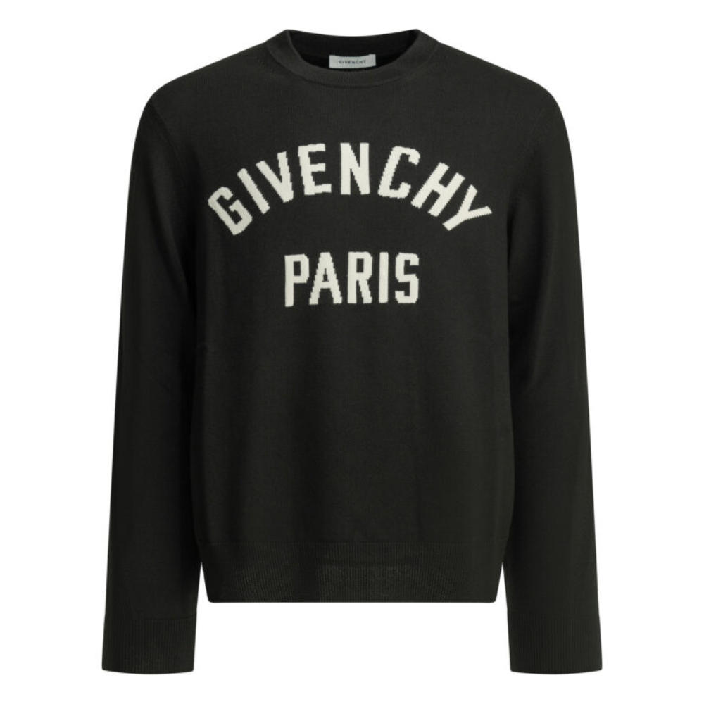 Sans titre (1000 x 1000 px) (97) GIVENCHY pull à col rond en coton homme noir – Image 1
