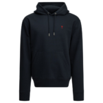 AMI PARIS sweat à capuche homme bleu