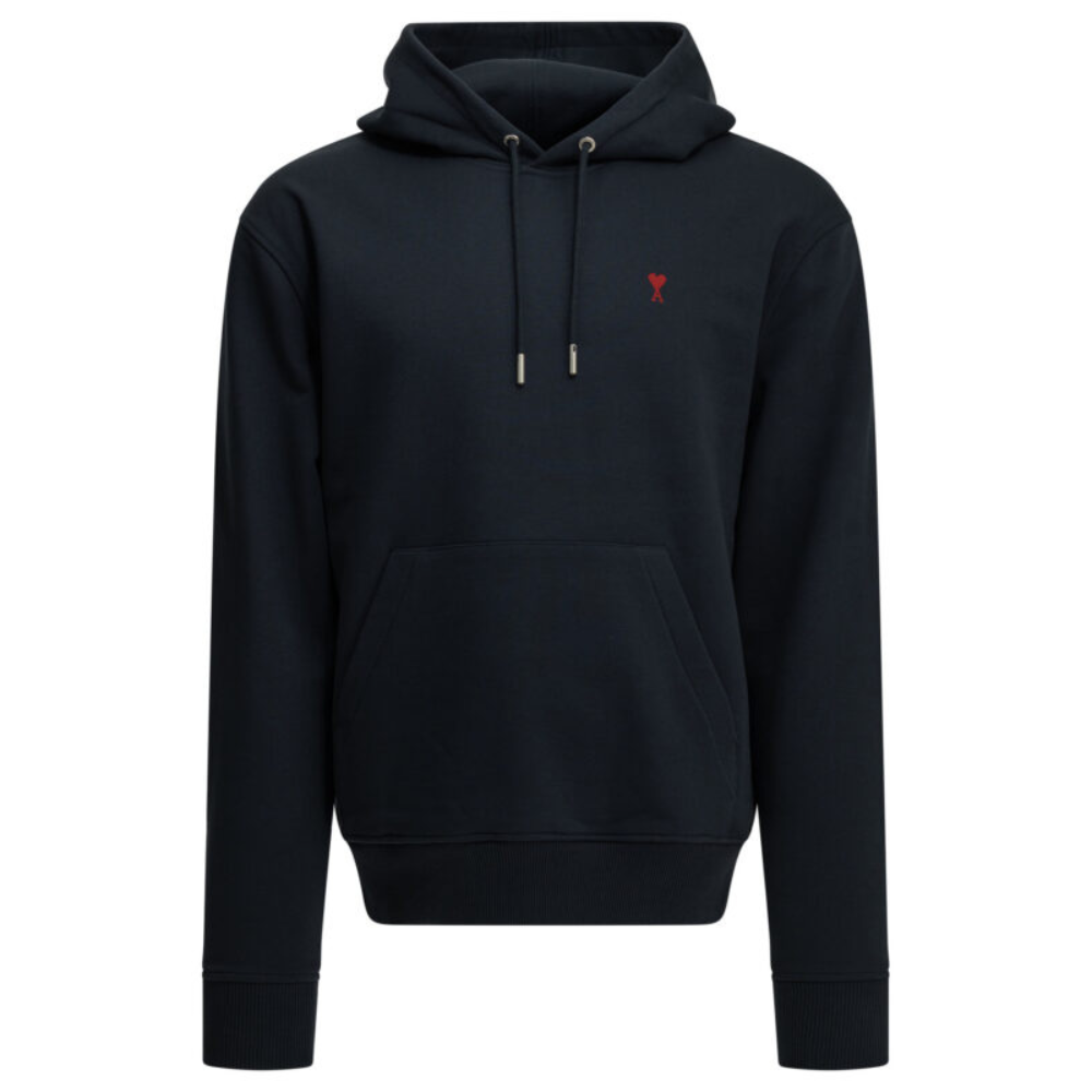 Sans titre (1000 x 1000 px) (99) AMI PARIS sweat à capuche homme bleu – Image 1