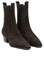AEYDE bottines en daim femme marron – Image 2