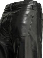 AGOLDE pantalon en cuir femme noir – Image 4