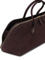 ALAÏA sac à main en cuir femme bordeaux – Image 4