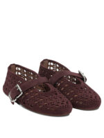 ALAÏA ballerines Mary Jane en cuir femme bordeaux – Image 2