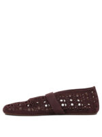 ALAÏA ballerines Mary Jane en cuir femme bordeaux – Image 3