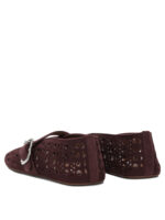 ALAÏA ballerines Mary Jane en cuir femme bordeaux – Image 4